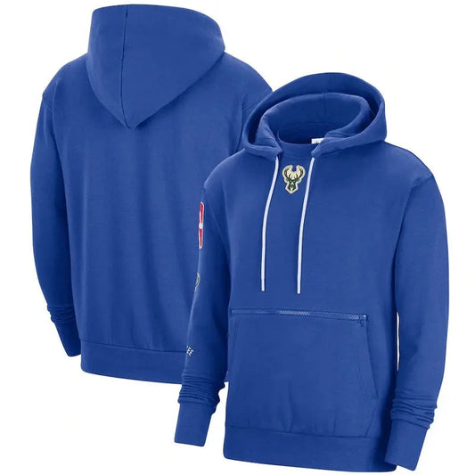 men/women/kids Milwaukee Bucks Blue Basketball Hoodies