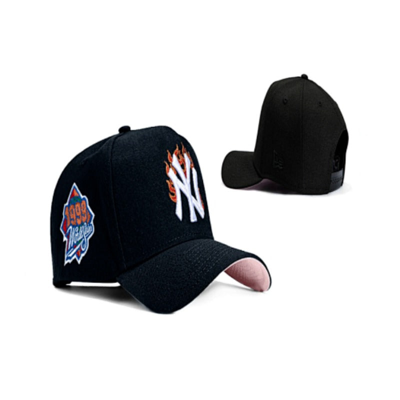 NYC City Baseball NY Symbol Flat Brim & Dad Caps, Unisex Adjustable Local Game Day Headwear Multi-Color Washed Solid Two-Tone Mesh Styles