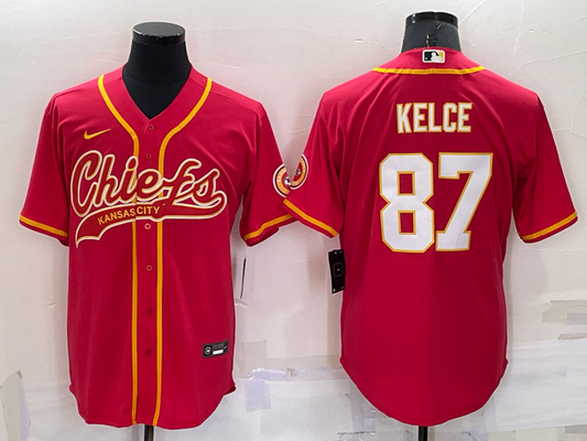Adult Kansas City Chiefs Travis Kelce NO.87 Football Jersey