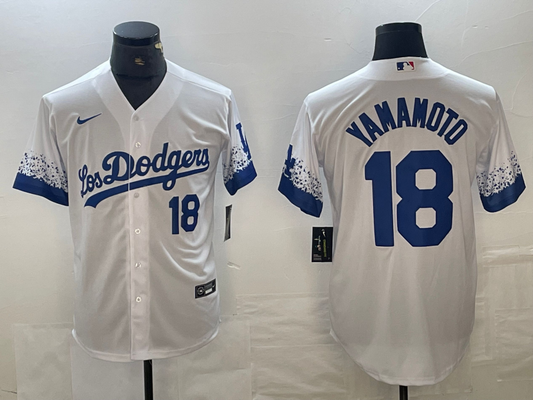 Men/Women/Youth Los Angeles Dodgers Yoshinobu Yamamoto #18 baseball Jerseys