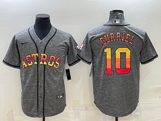 Men/Women/Youth Houston Astros Yuli Gurriel #10 baseball Jerseys