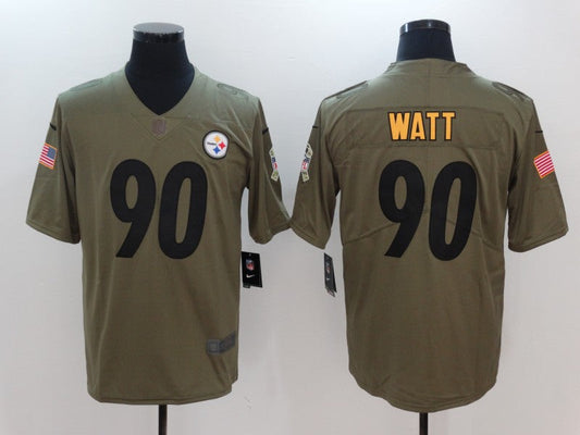 Adult Pittsburgh Steelers T. J. Watt NO.90 Football Jerseys