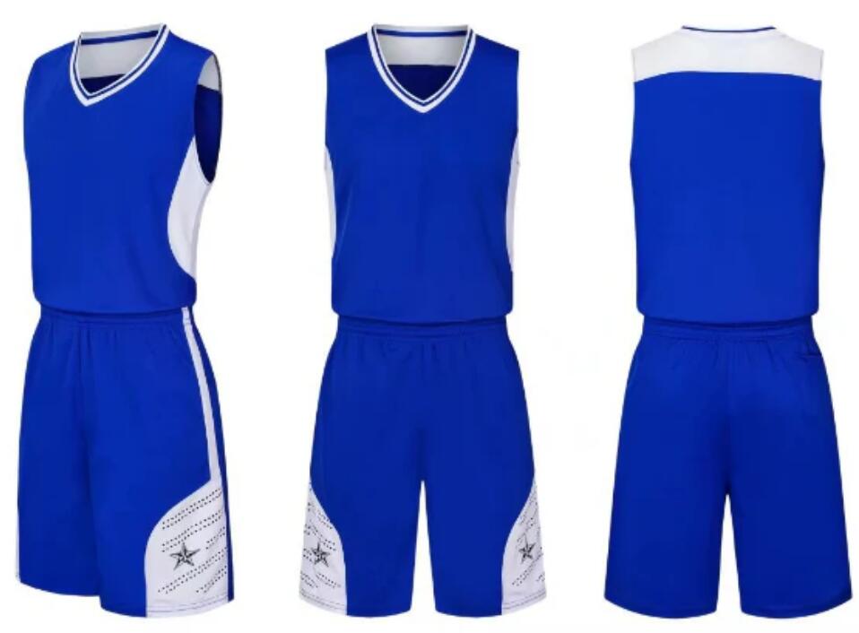 men/women/kids Blank Bright blue custom uniform top
