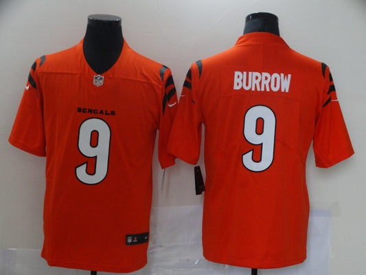 Cincinnati Bengals Joe Burrow NO.9 Football Jerseys orange