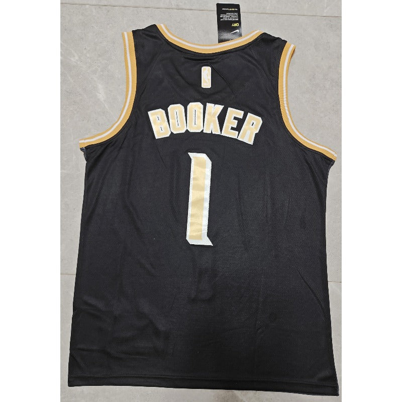Phoenix Suns Devin Booker NO.1 Basketball Jersey golden black version