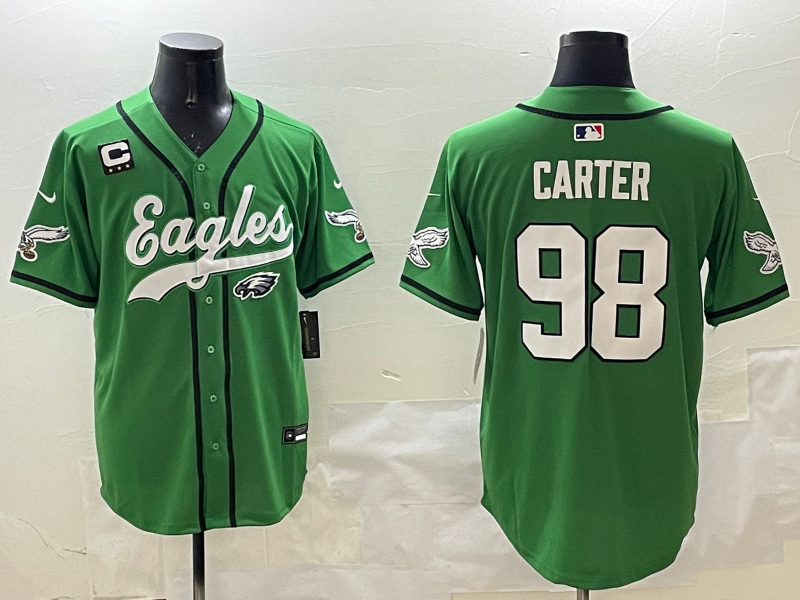 Philadelphia Eagles Jalen Carter No.98 Football Jerseys