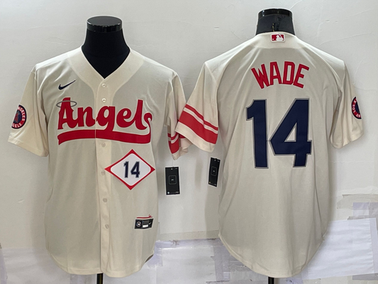 Men/Women/Youth Los Angeles Angels Tyler Wade  #14 baseball Jerseys