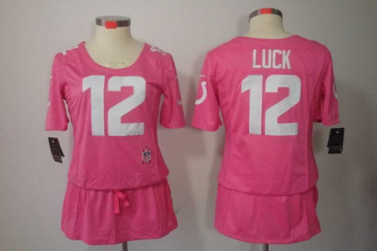 Women Indianapolis Colts Andrew Luck NO.12 Football Jerseys