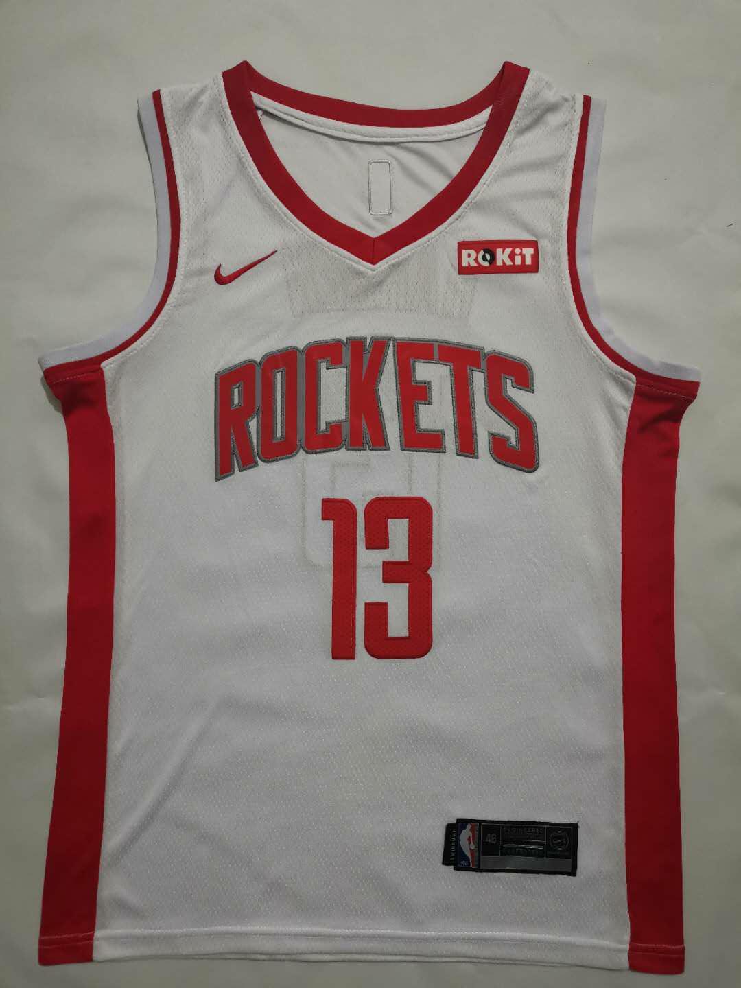 Houston Rockets #13 James Harden white jersey S-2XL