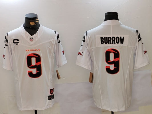 Cincinnati Bengals Joe Burrow NO.9 Salute To Service Football Jerseys