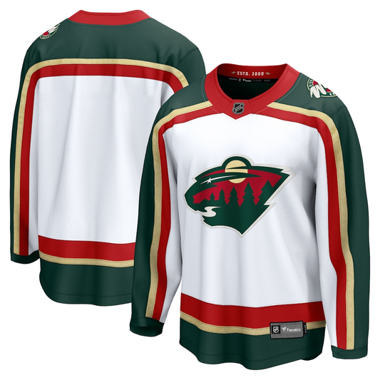 Men's Minnesota Wild Fanatics White 25th Anniversary Blank Jersey