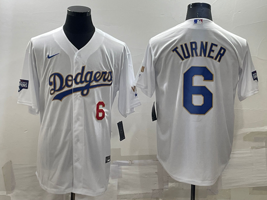 Men/Women/Youth Los Angeles Dodgers Trea Turner #6 baseball Jerseys