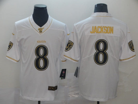 Adult Baltimore Ravens Lamar Jackson NO.8 Football Jerseys