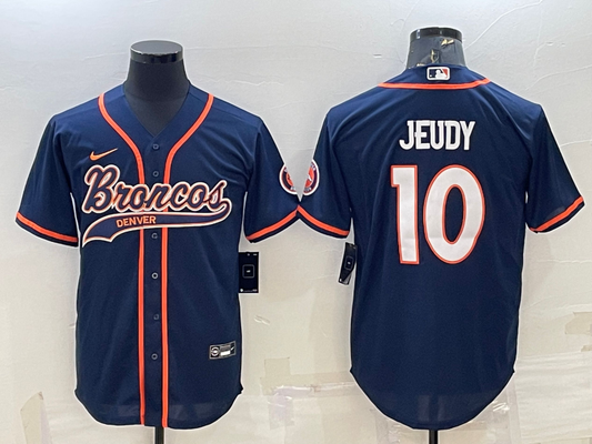 Adult Denver Broncos Jerry Jeudy NO.10 Football Jerseys