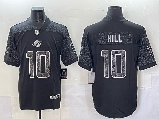 2025 new Adult Miami Dolphins Tyreek Hill NO.10 Football Jerseys