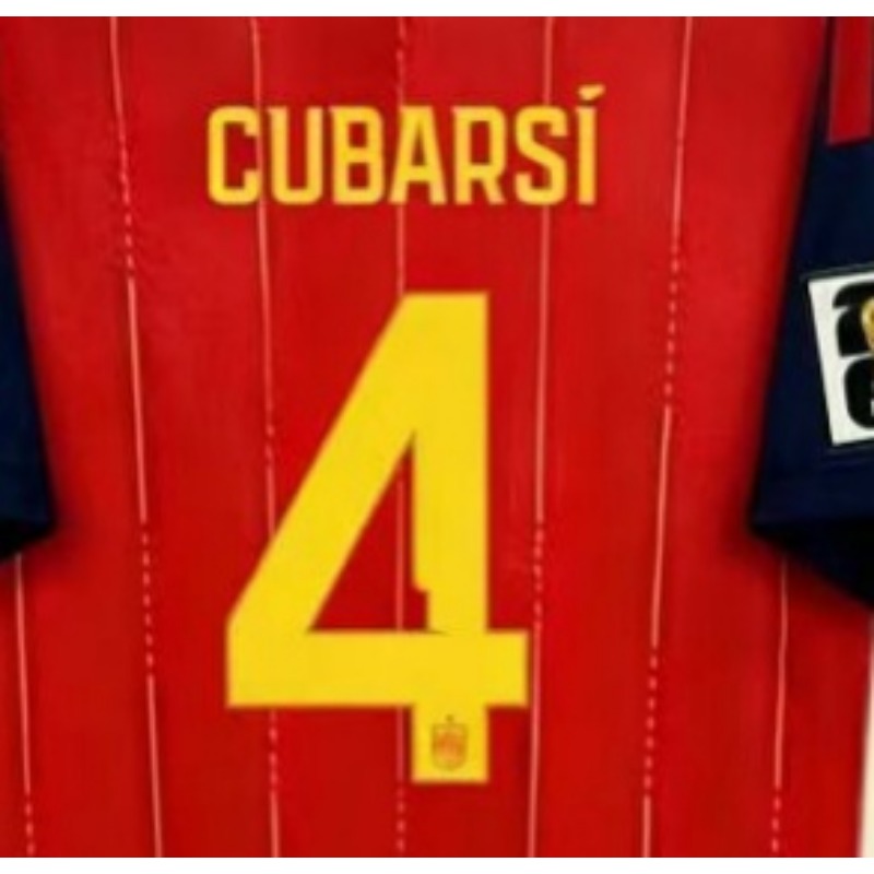 Spain Red & Gold world cup Soccer Jersey | National Team Fan Match Shirt
