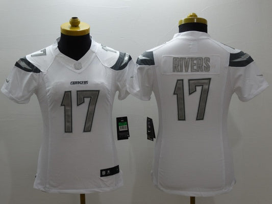 Women Los Angeles Chargers Philip Rivers NO.17 Football Jerseys