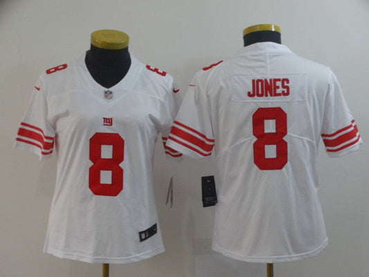 Women New York Giants Daniel Jones NO.8 Football Jerseys