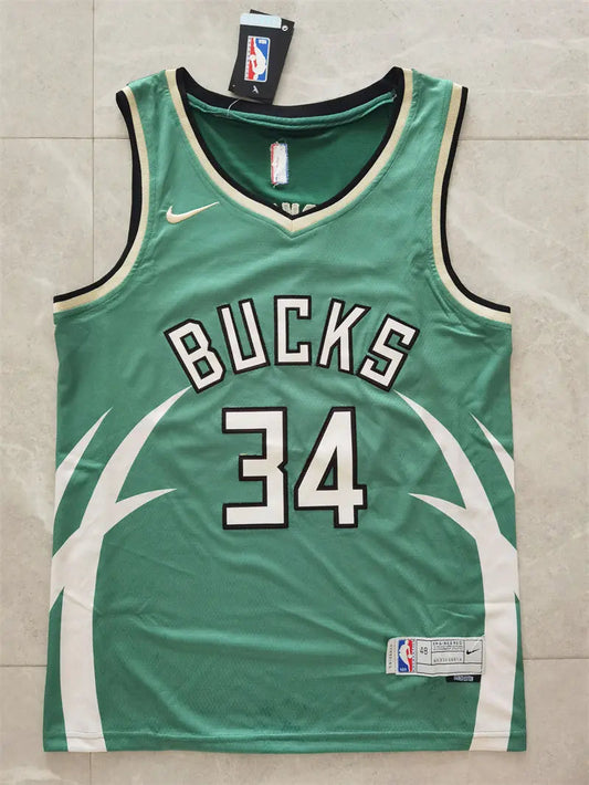 Milwaukee Bucks Giannis Antetokounmpo NO.34 Basketball Jersey