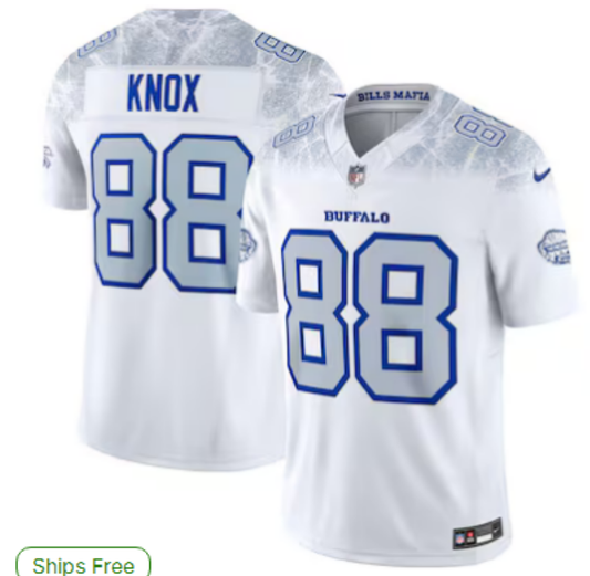 Buffalo Bills - #88 DAWSON KNOX  Jersey - Rugby Style - Stitched