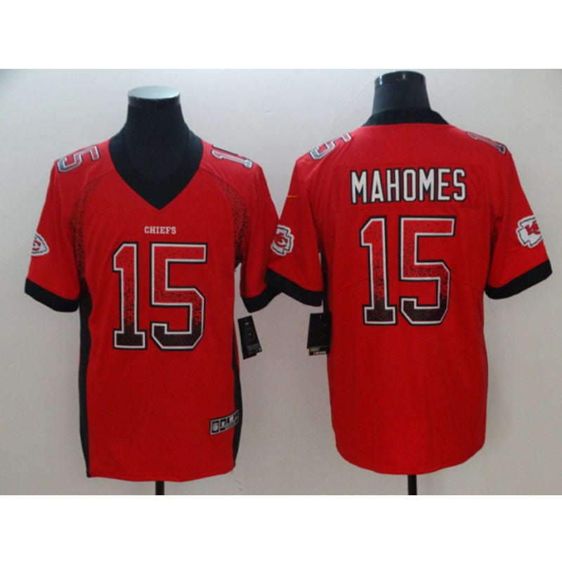 men/women/kids KC.Chiefs Mahomes NO.15 Red Football Jersey