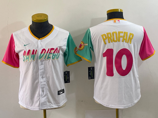 Men/Women/Youth San Diego Padres Jurickson Profar #10 baseball Jerseys