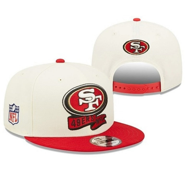 San Francisco 49 Retro Stitched Snapback Hat - Vintage SF Red Gold Adjustable Football Cap Collection