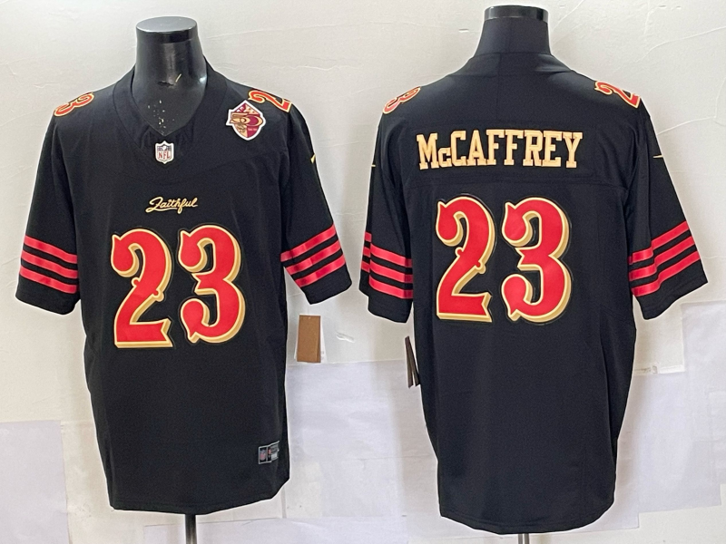 Newest arrival 2025 Adult San Francisco 49ers Christian McCaffrey No.23 Football Jerseys