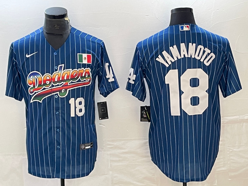Men/Women/Youth Los Angeles Dodgers Yoshinobu Yamamoto #18 baseball Jerseys