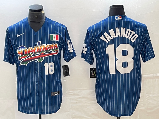 Men/Women/Youth Los Angeles Dodgers Yoshinobu Yamamoto #18 baseball Jerseys