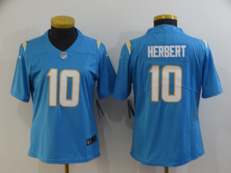 Women Los Angeles Chargers Justin Herbert NO.10 Football Jerseys