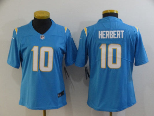 Women Los Angeles Chargers Justin Herbert NO.10 Football Jerseys