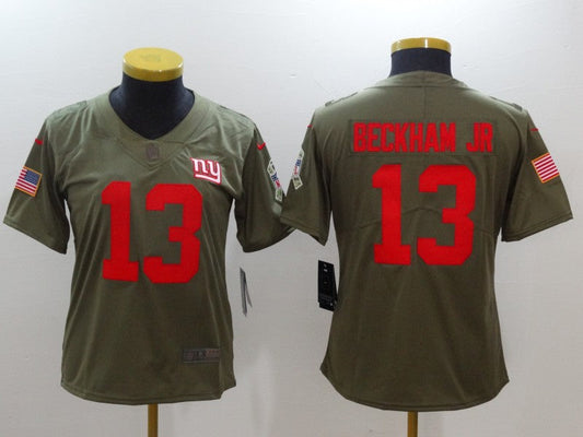 Women New York Giants Odell Beckham Jr. NO.13 Football Jerseys