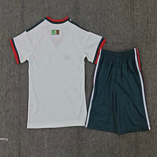 Kids Mexico 2026 world cup away white soccer Jersey custom name and number