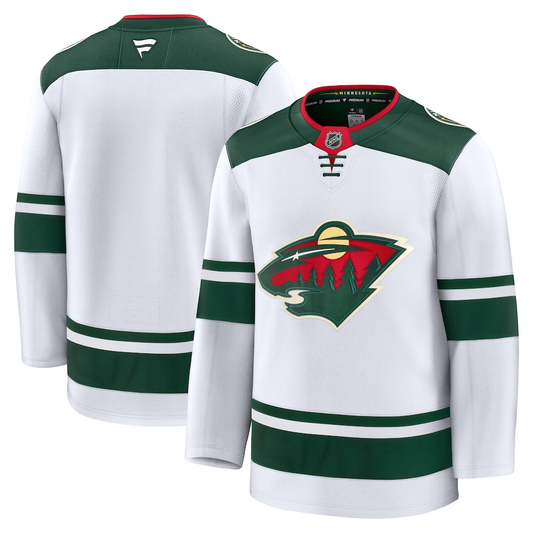 Men's Minnesota Wild Fanatics White Away Premium Blank Jersey