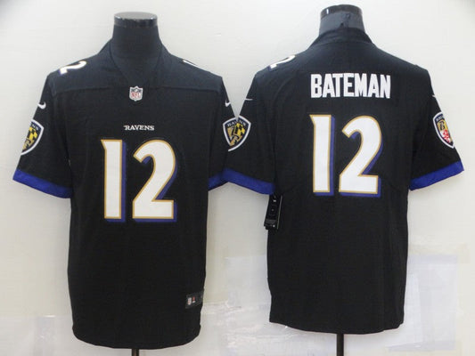 Adult  Baltimore Ravens Rashod Bateman NO.12 Football Jerseys