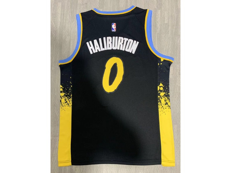 Indiana Pacers Tyrese Haliburton NO.0 Basketball Jersey city version