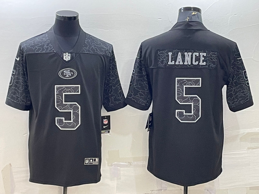 Adult San Francisco 49ers Trey Lance NO.5 Football Jerseys
