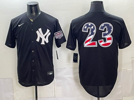 Men/Women/Youth New York Yankees Don Mattingly's NO.23 baseball Jerseys US flag version