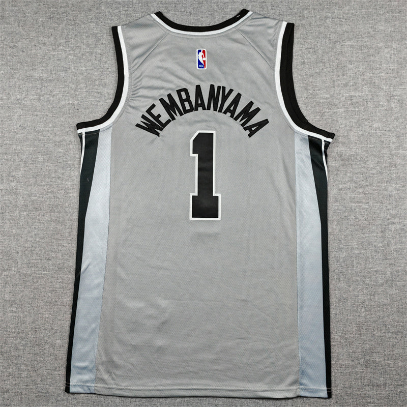 San Antonio Spurs Victor Wembanyama swingman basketball jerseys S-2XL