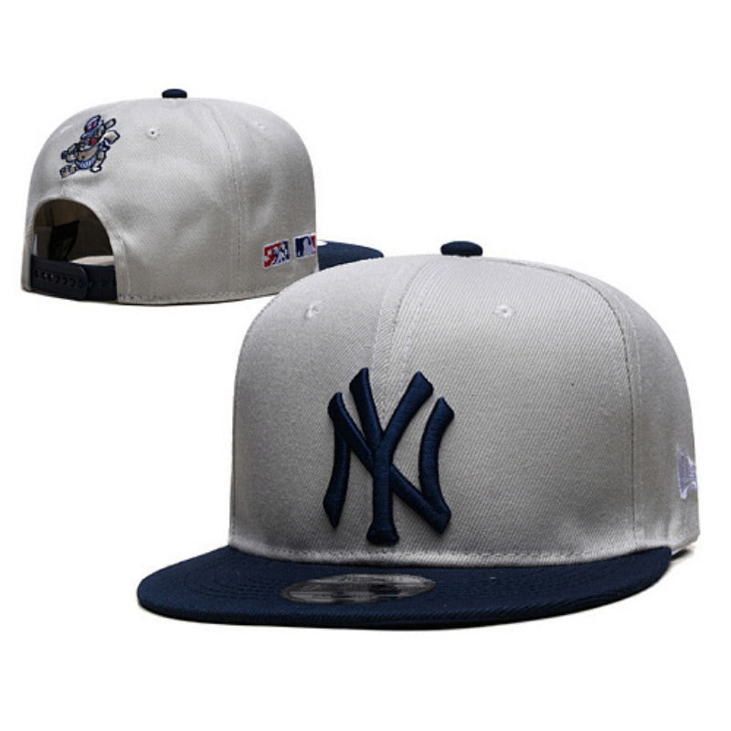 NYC City Baseball NY Symbol Flat Brim & Dad Caps, Unisex Adjustable Local Game Day Headwear Multi-Color Washed Solid Two-Tone Mesh Styles