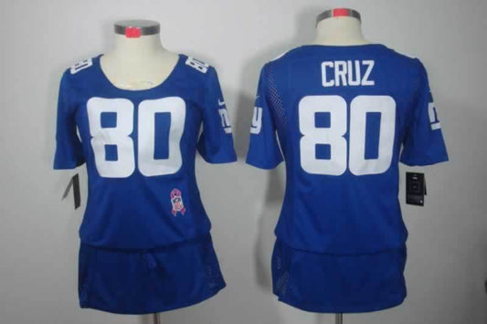 Women New York Giants Victor Cruz NO.80 Football Jerseys