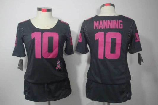 Women New York Giants Eli Manning NO.10 Football Jerseys