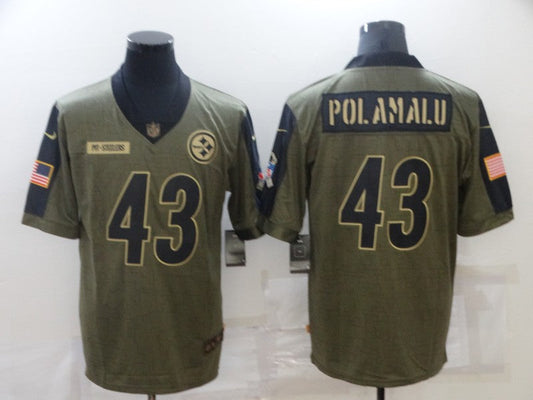 Adult Pittsburgh Steelers Troy Polamalu NO.43 Football Jerseys