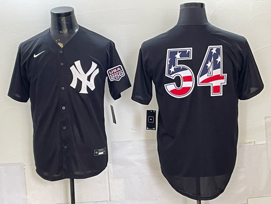Men/Women/Youth New York Yankees Max Fried USA flag NO.54 baseball Jerseys