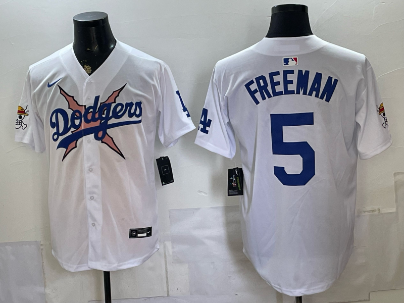 Men/Women/Youth Los Angeles Dodgers Freddie Freeman NO.5 baseball Jerseys Lightning version