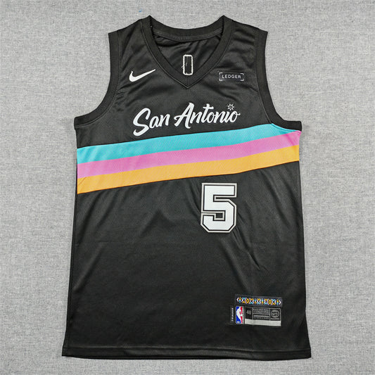 San Antonio Spurs Stephon Castle swingman basketball jerseys S-2XL new version