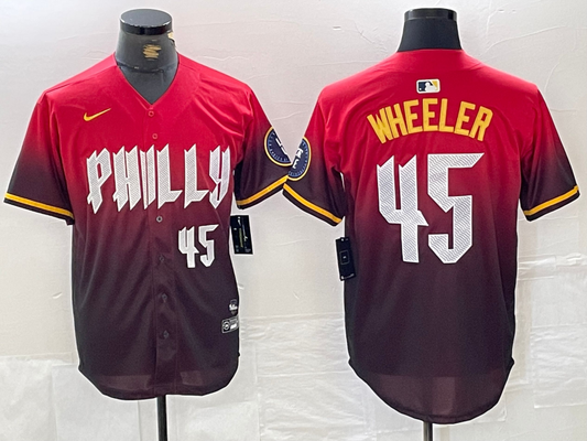 Men/Women/Youth Philadelphia Phillies  Zack Wheeler #45 baseball Jerseys