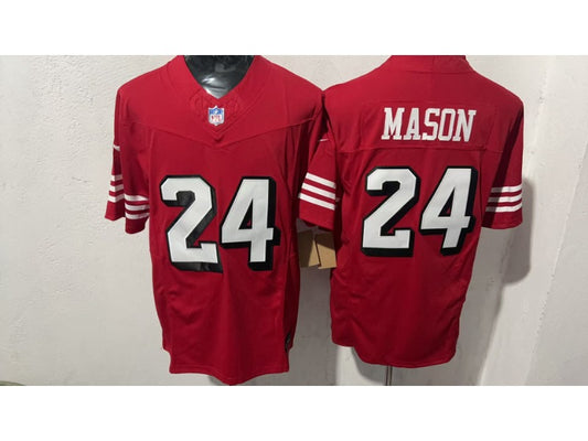 Adult San Francisco 49ers Jordan Mason NO.24 Football Jerseys