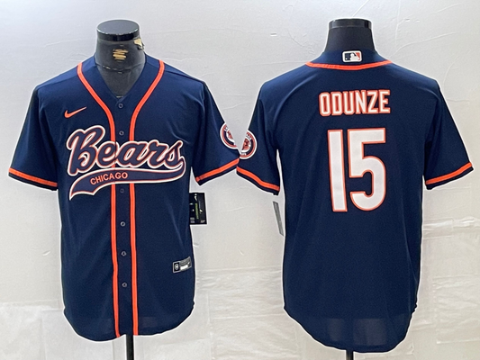 Men/Women/Youth Chicago bears Rome Odunze #15 football Jerseys